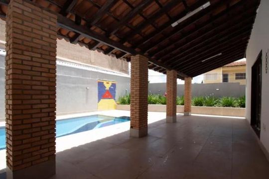 Piscina de casa de condomínio para alugar com 5 quartos, 450m² em Jardim Botânico, Brasília