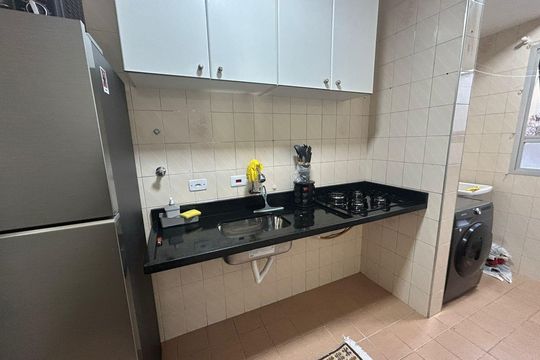 Cozinha de apartamento à venda com 2 quartos, 54m² em Vila Francisco Matarazzo, Santo André