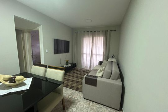 Sala de apartamento à venda com 2 quartos, 54m² em Vila Francisco Matarazzo, Santo André
