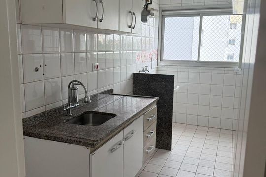 Cozinha de apartamento à venda com 2 quartos, 63m² em Chacara Nossa Senhora do Bom Conselho, São Paulo
