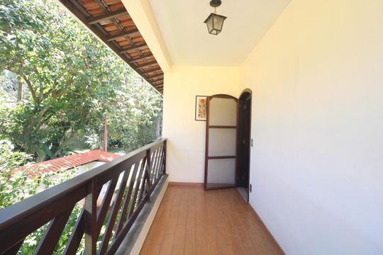 Varanda da suíte 1 de casa à venda com 3 quartos, 212m² em Parque do Castelo, São Paulo