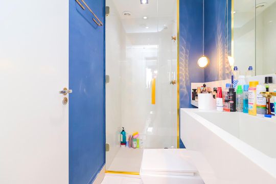 Banheiro de apartamento para alugar com 2 quartos, 45m² em Jardim Norma, São Paulo