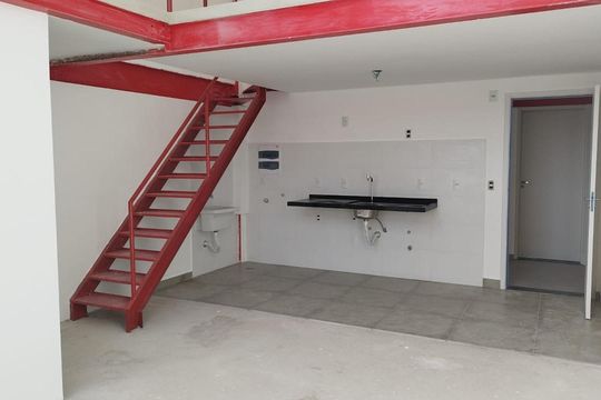 Cozinha de apartamento à venda com 1 quarto, 52m² em Santa Terezinha, Santo André