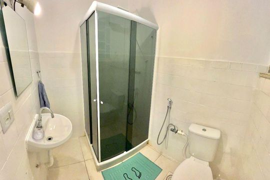 Banheiro de apartamento para alugar com 1 quarto, 55m² em Lapa, Rio de Janeiro