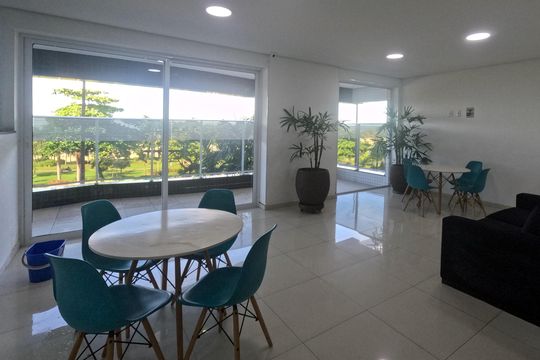 Área Comum - Sala de Estar de apartamento para alugar com 3 quartos, 82m² em José Menino, Santos