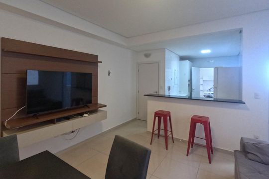 Sala de apartamento para alugar com 3 quartos, 82m² em José Menino, Santos