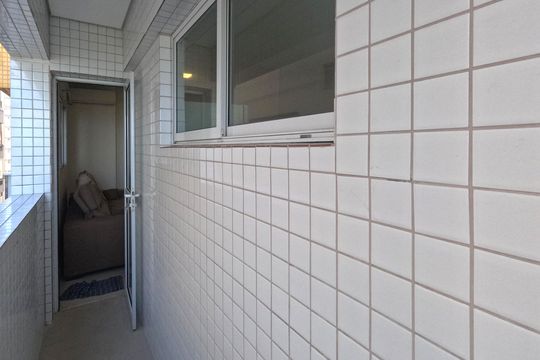 Varanda da Sala de apartamento para alugar com 3 quartos, 82m² em José Menino, Santos