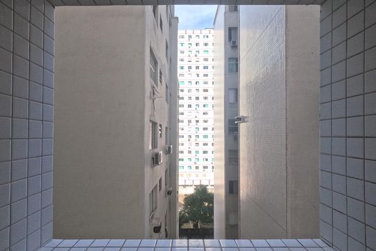 Varanda do Quarto 3 de apartamento para alugar com 3 quartos, 82m² em José Menino, Santos