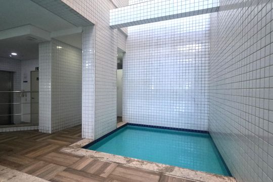 Área Comum - Piscina infantil de apartamento para alugar com 3 quartos, 82m² em José Menino, Santos