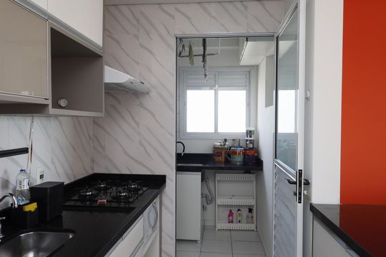 Cozinha - Armários  Área de Serviço de apartamento para alugar com 2 quartos, 66m² em Vila Guilherme, São Paulo