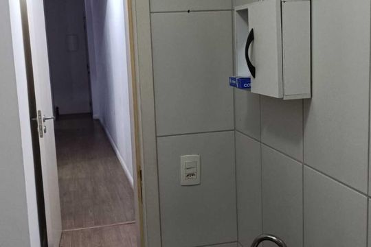 Banheiro de apartamento à venda com 2 quartos, 48m² em Vila Alpina, Santo André