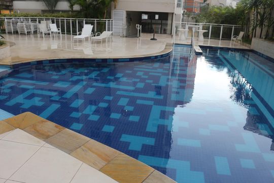Área comum - Piscina de apartamento à venda com 1 quarto, 62m² em Osvaldo Cruz, São Caetano do Sul