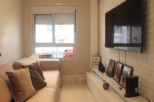 Sala de apartamento à venda com 1 quarto, 62m² em Osvaldo Cruz, São Caetano do Sul