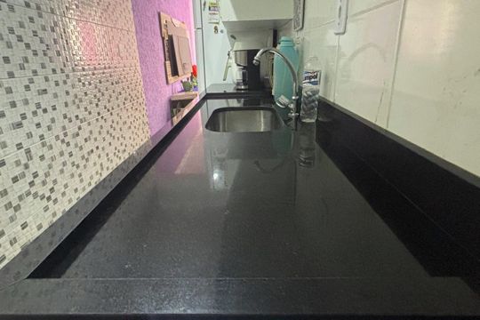 Cozinha  de apartamento à venda com 2 quartos, 44m² em Alto Industrial, São Bernardo do Campo