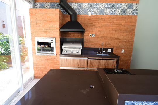 Varanda gourmet de casa de condomínio para alugar com 3 quartos, 310m² em Residencial Parque dos Alecrins, Campinas