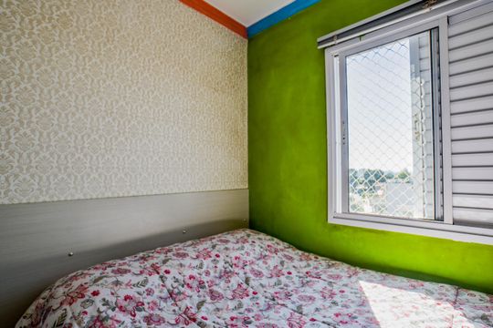 Quarto 3 de apartamento à venda com 3 quartos, 59m² em Vila Pires, Santo André