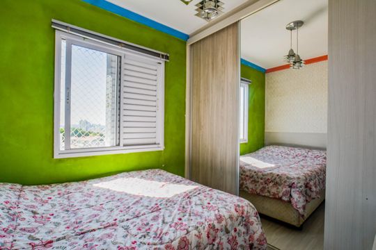 Quarto 3 de apartamento à venda com 3 quartos, 59m² em Vila Pires, Santo André