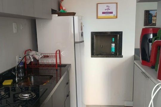 Cozinha  de apartamento à venda com 2 quartos, 46m² em Sarandi, Porto Alegre