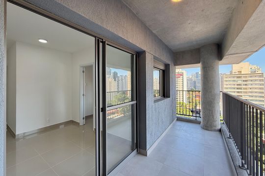 Sacada de apartamento para alugar com 1 quarto, 35m² em Santo Amaro, São Paulo