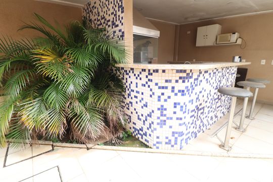 Área comum - Churrasqueira de apartamento para alugar com 4 quartos, 134m² em Nossa Senhora Aparecida, Uberlândia