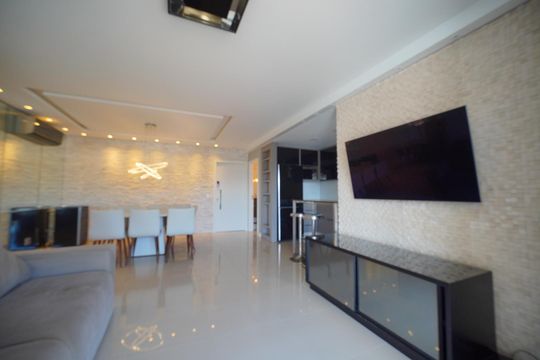 Sala de apartamento para alugar com 3 quartos, 117m² em Barreiros, São José