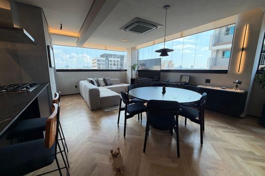 Sala de apartamento à venda com 3 quartos, 130m² em Vila Olímpia, São Paulo
