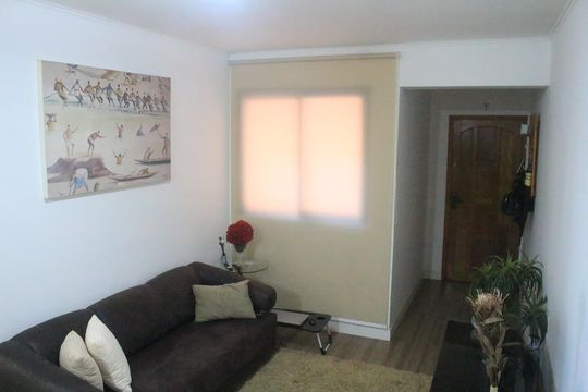 Sala de apartamento à venda com 2 quartos, 76m² em Nova Gerti, São Caetano do Sul