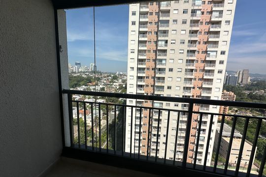 Varanda da Sala de apartamento à venda com 1 quarto, 50m² em Melville Empresarial Ii, Barueri