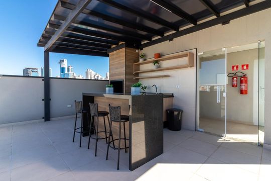 Área comum - Churrasqueira de apartamento para alugar com 1 quarto, 24m² em Santana, São Paulo
