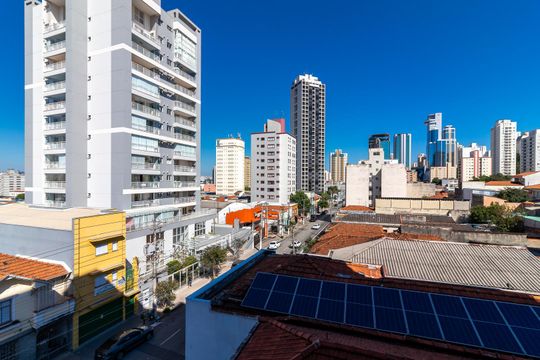 Varanda do Quarto - Vista de apartamento para alugar com 1 quarto, 24m² em Santana, São Paulo