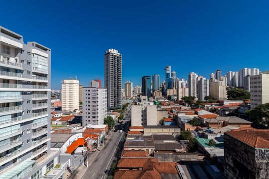 Área comum - Churrasqueira (Vista) de apartamento para alugar com 1 quarto, 24m² em Santana, São Paulo