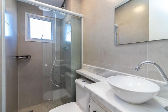 Banheiro de apartamento para alugar com 1 quarto, 24m² em Santana, São Paulo