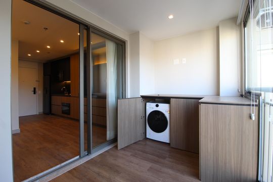 Varanda do Studio de kitnet/studio para alugar com 1 quarto, 30m² em Indianópolis, São Paulo