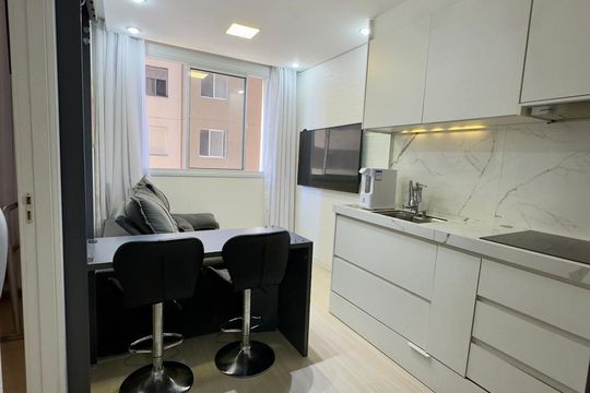 Cozinha de apartamento para alugar com 1 quarto, 24m² em Vila Santa Catarina, São Paulo