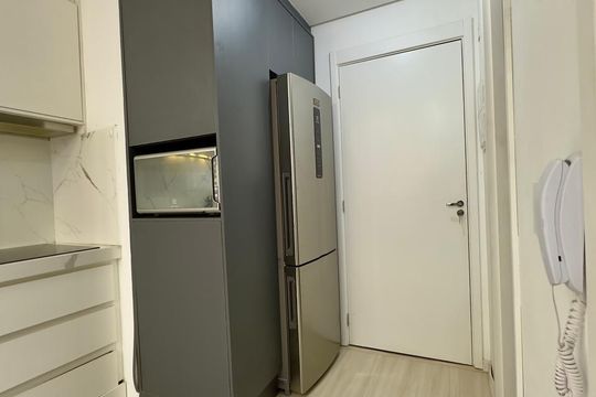 Cozinha de apartamento para alugar com 1 quarto, 24m² em Vila Santa Catarina, São Paulo
