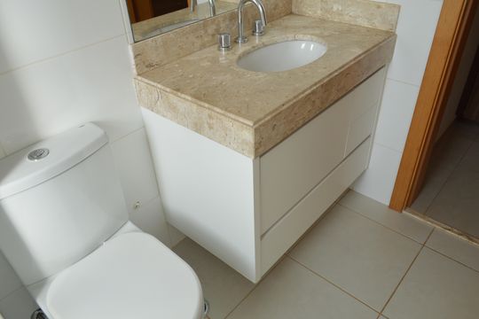 Banheiro da Suíte 1 de apartamento para alugar com 3 quartos, 214m² em Jardim Sao Luiz, Ribeirão Preto