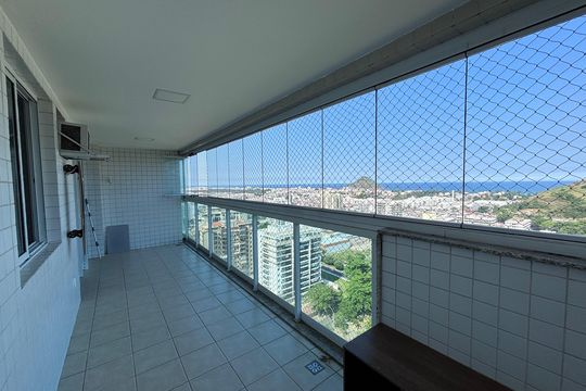 Varanda de apartamento para alugar com 4 quartos, 198m² em Recreio dos Bandeirantes, Rio de Janeiro