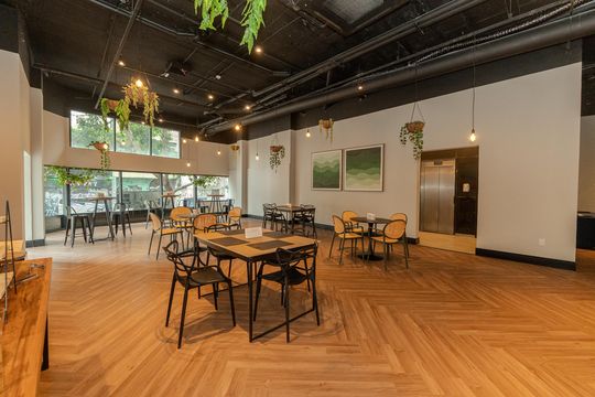Área comum de kitnet/studio para alugar com 1 quarto, 43m² em República, São Paulo