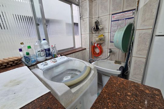 Área de Serviço de apartamento para alugar com 2 quartos, 90m² em Boqueirão, Praia Grande