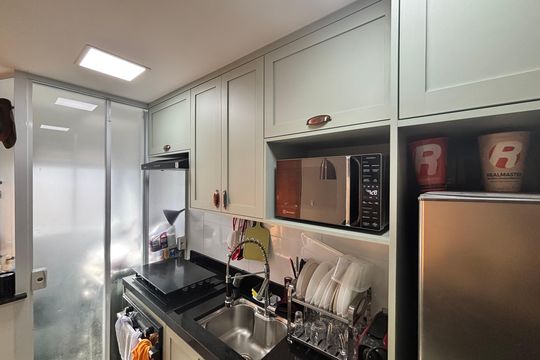 Cozinha de apartamento à venda com 2 quartos, 42m² em Cidade Patriarca, São Paulo