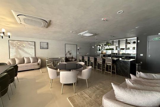 Área comum - Salão de festas de kitnet/studio para alugar com 1 quarto, 31m² em Higienópolis, São Paulo