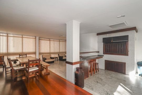 Área comum - Salão de festas de apartamento à venda com 2 quartos, 107m² em Independência, Porto Alegre