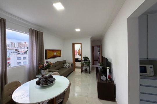 Sala de apartamento à venda com 3 quartos, 77m² em Sagrada Família, Belo Horizonte