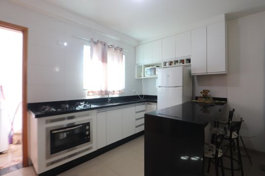 Cozinha de apartamento à venda com 2 quartos, 45m² em Chácara Belenzinho, São Paulo