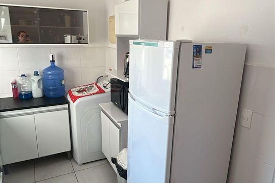 Banheiro de apartamento à venda com 2 quartos, 47m² em Santos Dumont, São Leopoldo