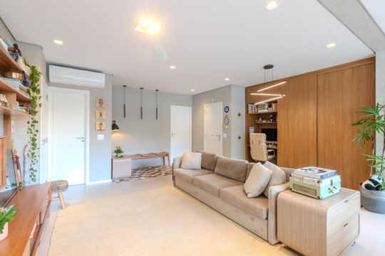 Sala de apartamento à venda com 3 quartos, 147m² em Brooklin, São Paulo