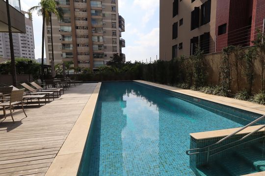 Área comum - Piscina de apartamento para alugar com 3 quartos, 156m² em Jardim Fonte do Morumbi, São Paulo