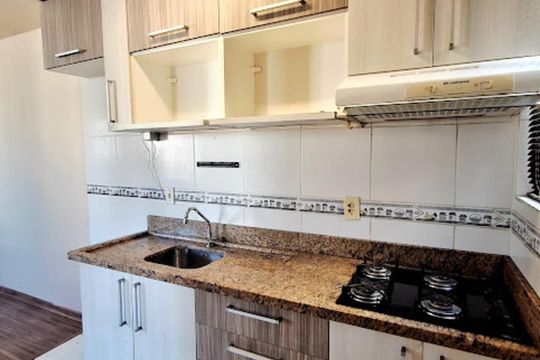 Cozinha de apartamento para alugar com 2 quartos, 47m² em Duque de Caxias, São Leopoldo