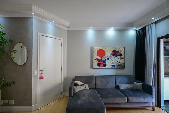 Sala de apartamento à venda com 3 quartos, 78m² em Vila Suzana, São Paulo