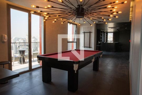 Externa - Área de lazer de apartamento para alugar com 1 quarto, 17m² em Perdizes, São Paulo